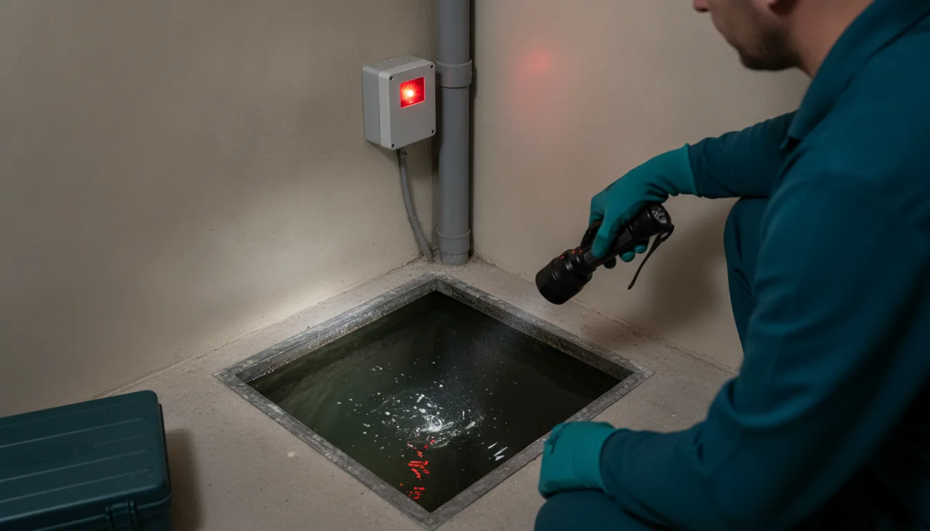 Dépannage pompe de relevage Guilers – problème / diagnostic